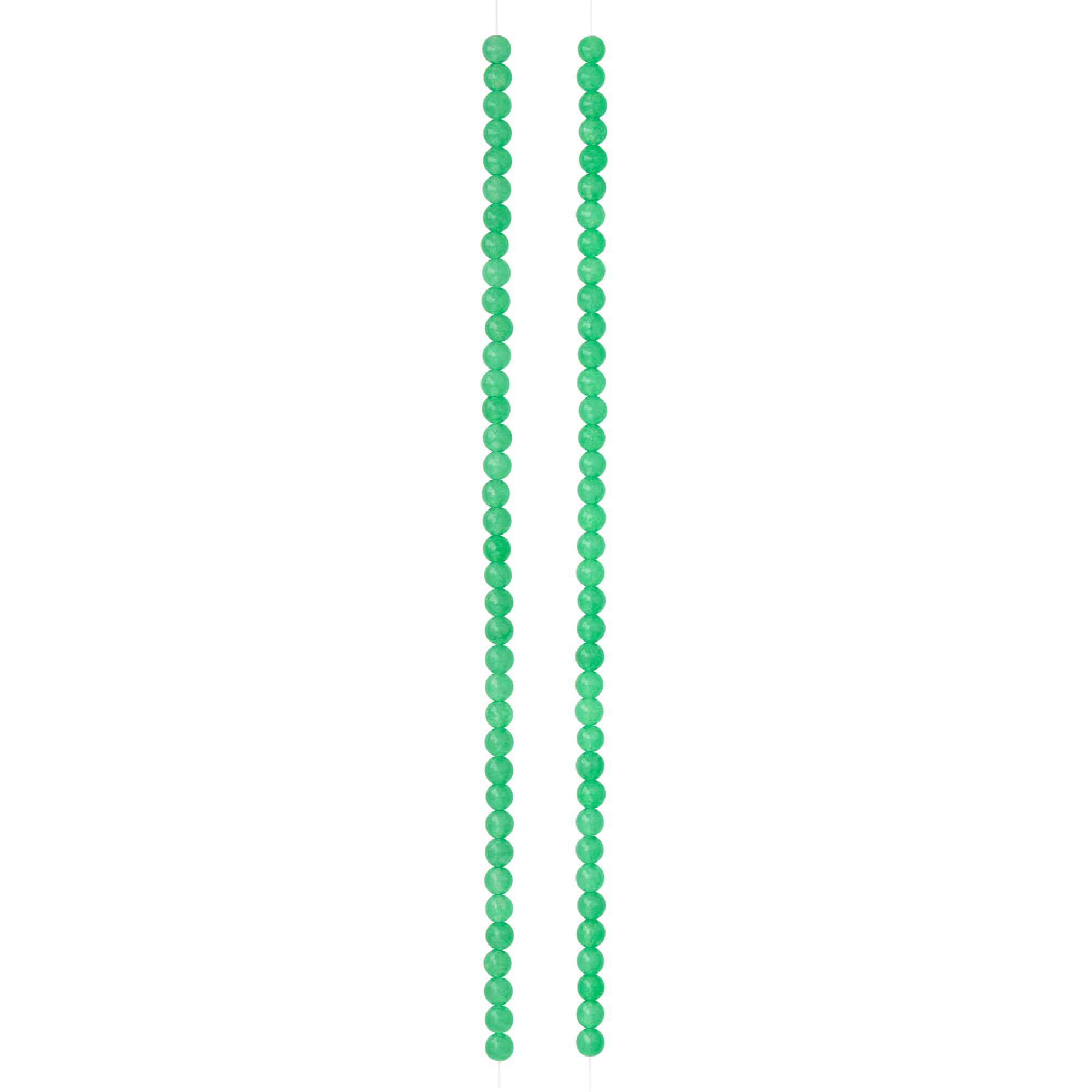 Green Aventurine Round Beads, 4mm by Bead Landing™